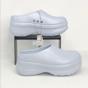 Adidas Women’s AdiFOM IG9361 Stan Smith Mules Blue Spark Halo White - Size 6